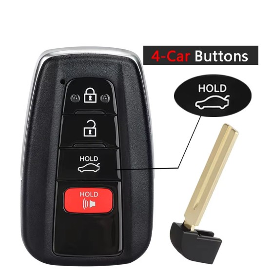 2019 Toyota Avalon / 4-Button Smart Key / HYQ14FBE / 0410 (AFTERMARKET)